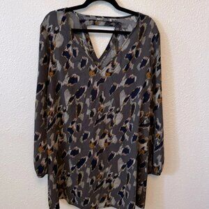 LEITH Long Sleeve Shift Dress